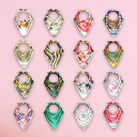 Set of 16 – Premium Satin Bandanas