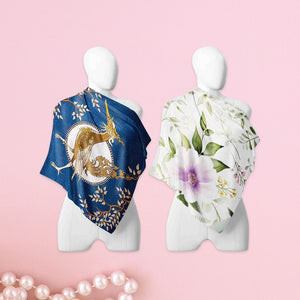 Cloth-Vastr Satin Bandana – Unisex 100x100 cm digital print