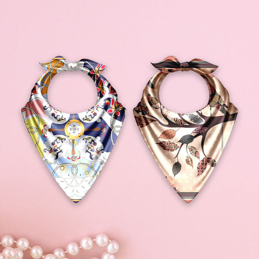 2 Premium Satin Bandana – Unisex 50x50 cm