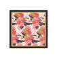 Framed artwork with abstract pattern on a white background