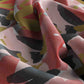 Close-up of colorful fabric with abstract pattern