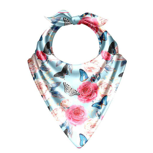 Rustic Petals bandana with elegant floral patterns