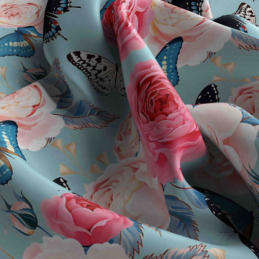 Rustic Petals bandana with elegant floral patterns
