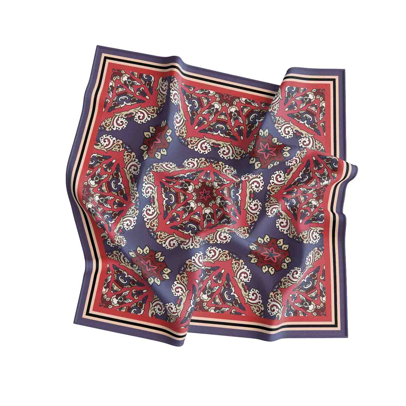 Floral Light Green Bandana: Stylish Versatile Accessory