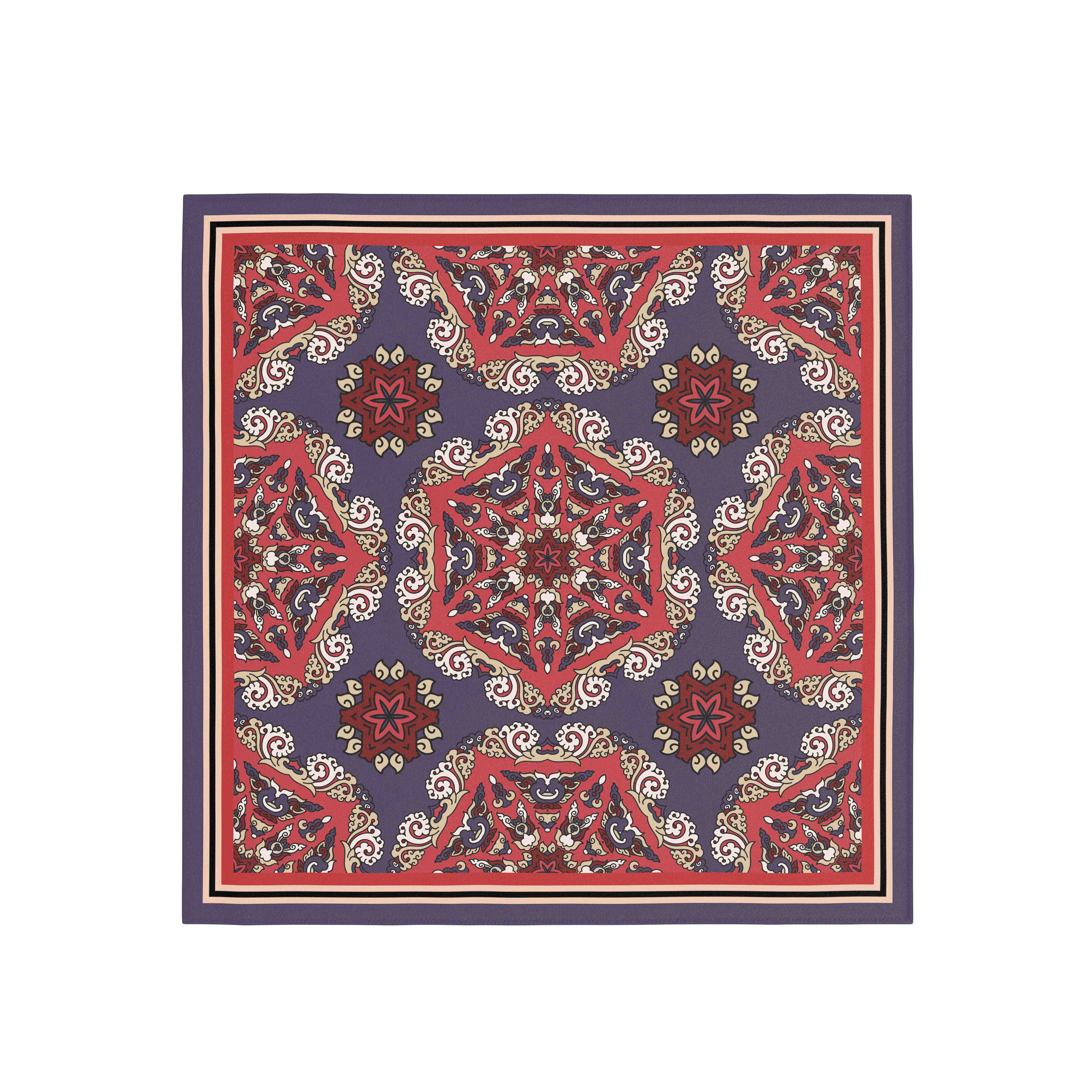Floral Light Green Bandana: Stylish Versatile Accessory