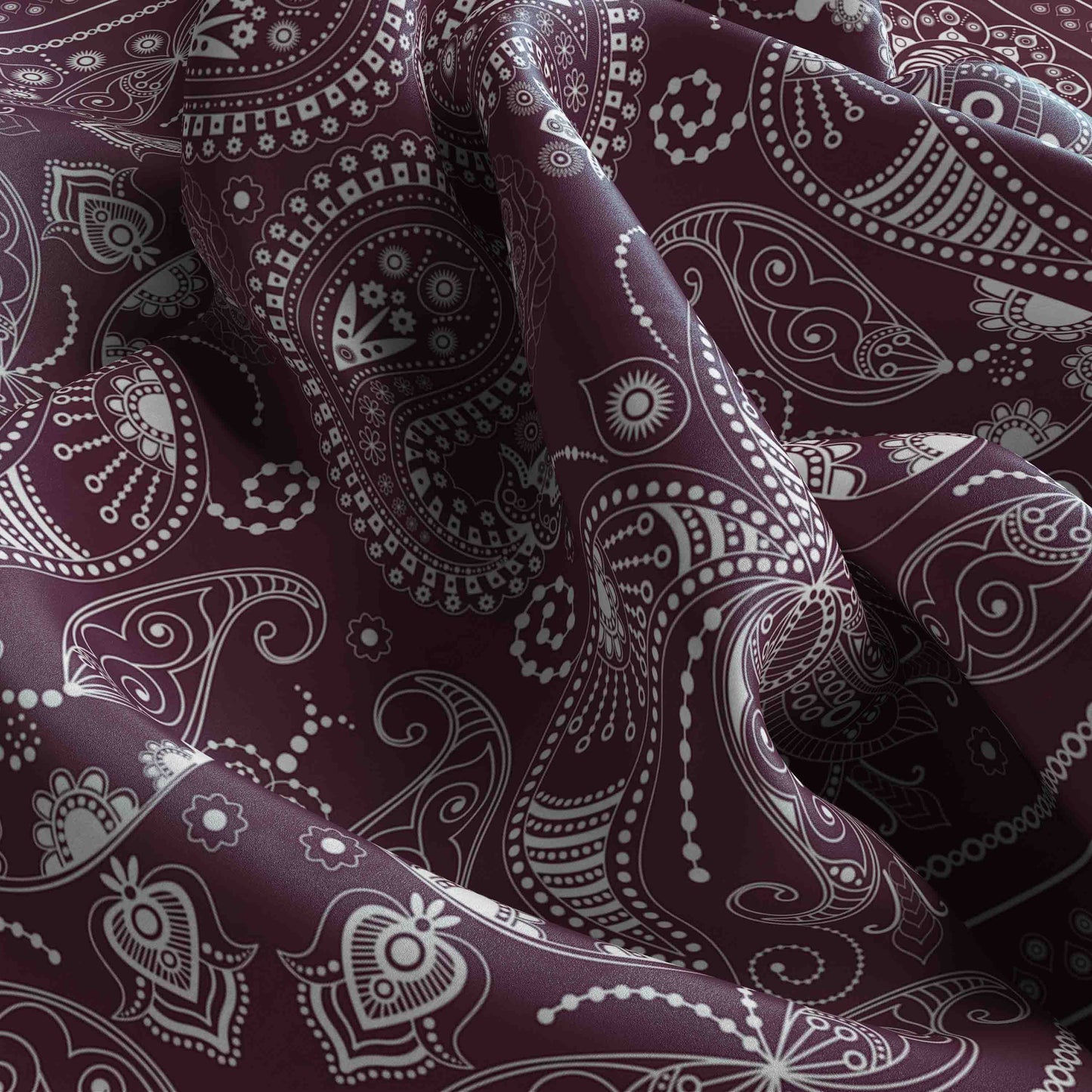 Cloth-Vastr Satin Bandana – Unisex 50x50 cm digital print