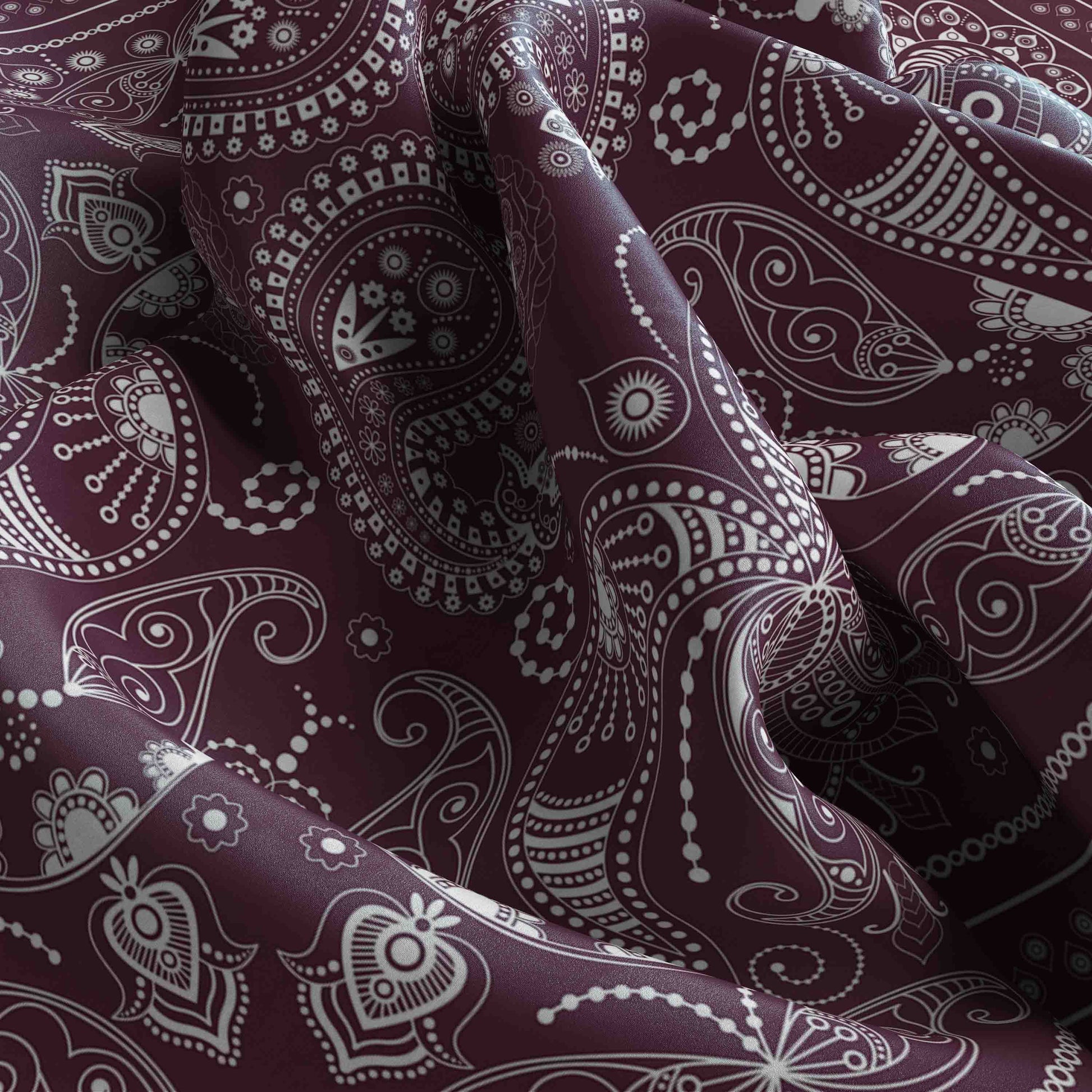 Cloth-Vastr Satin Bandana – Unisex 50x50 cm digital print