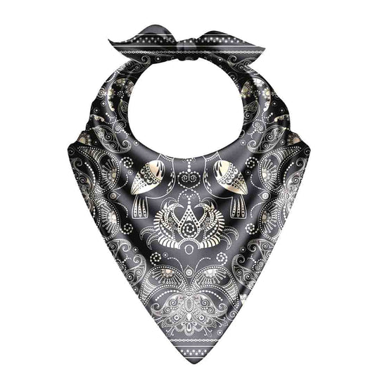 Soft Natural Floral Bandana – Elegant Satin Wrap for Men & Women