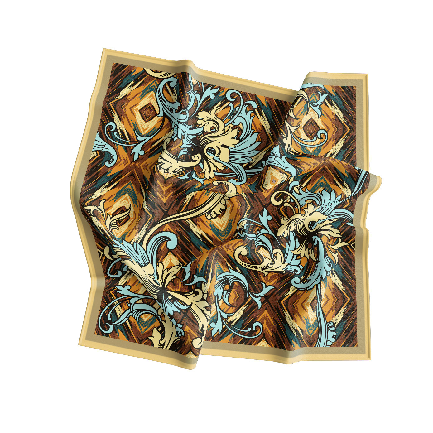 Citrus Bloom Bandana: Versatile Fashion Accessory