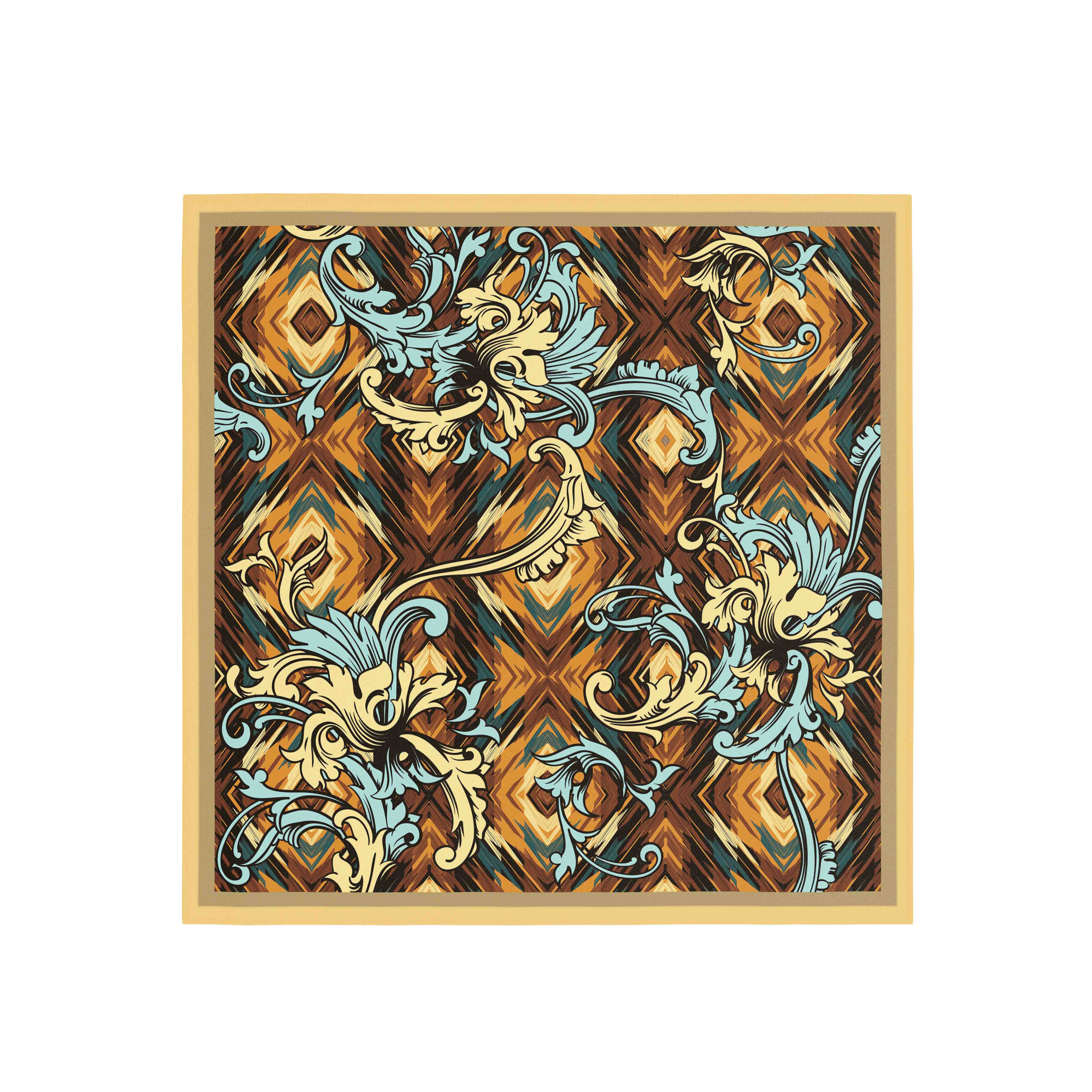 Citrus Bloom Bandana: Versatile Fashion Accessory