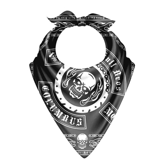 Black & White Bandana – Unisex Satin Scarf | 50x50 by Cloth-Vastr