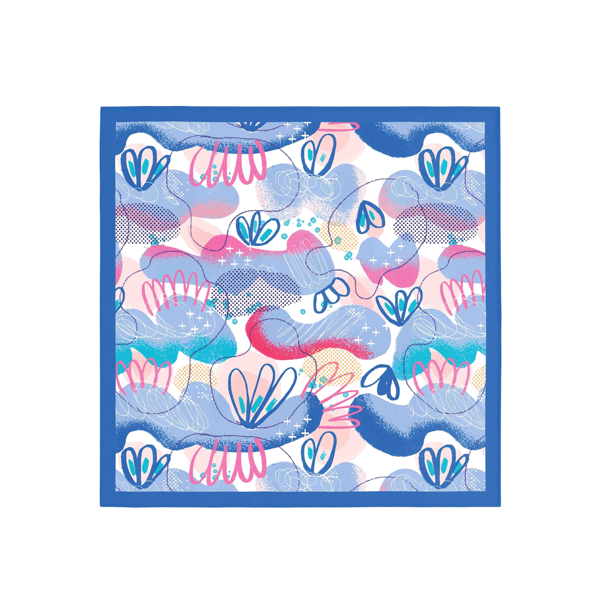 Colorful patterned product with mermaid design on a white background