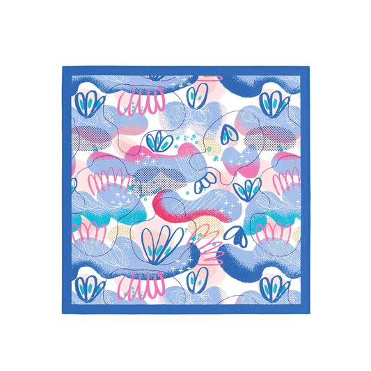 Colorful patterned product with mermaid design on a white background