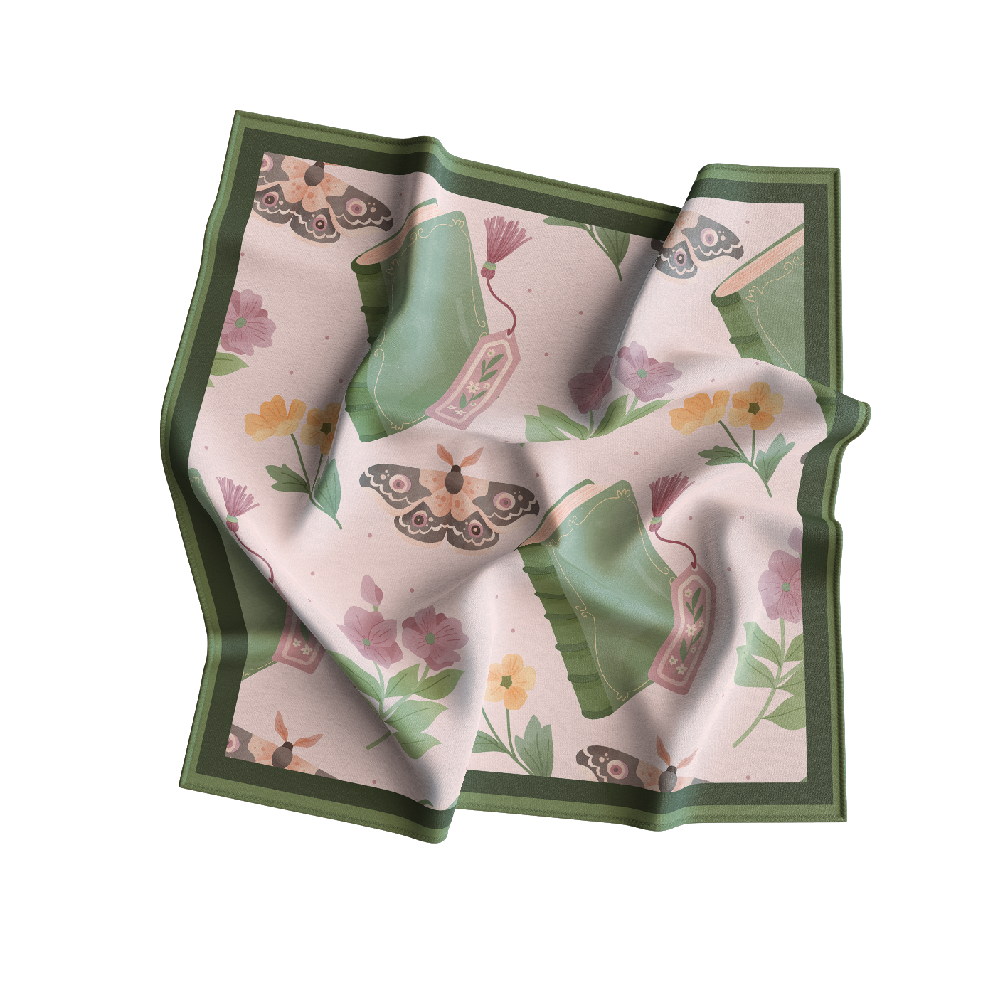 Romantic Pink & White Bandana