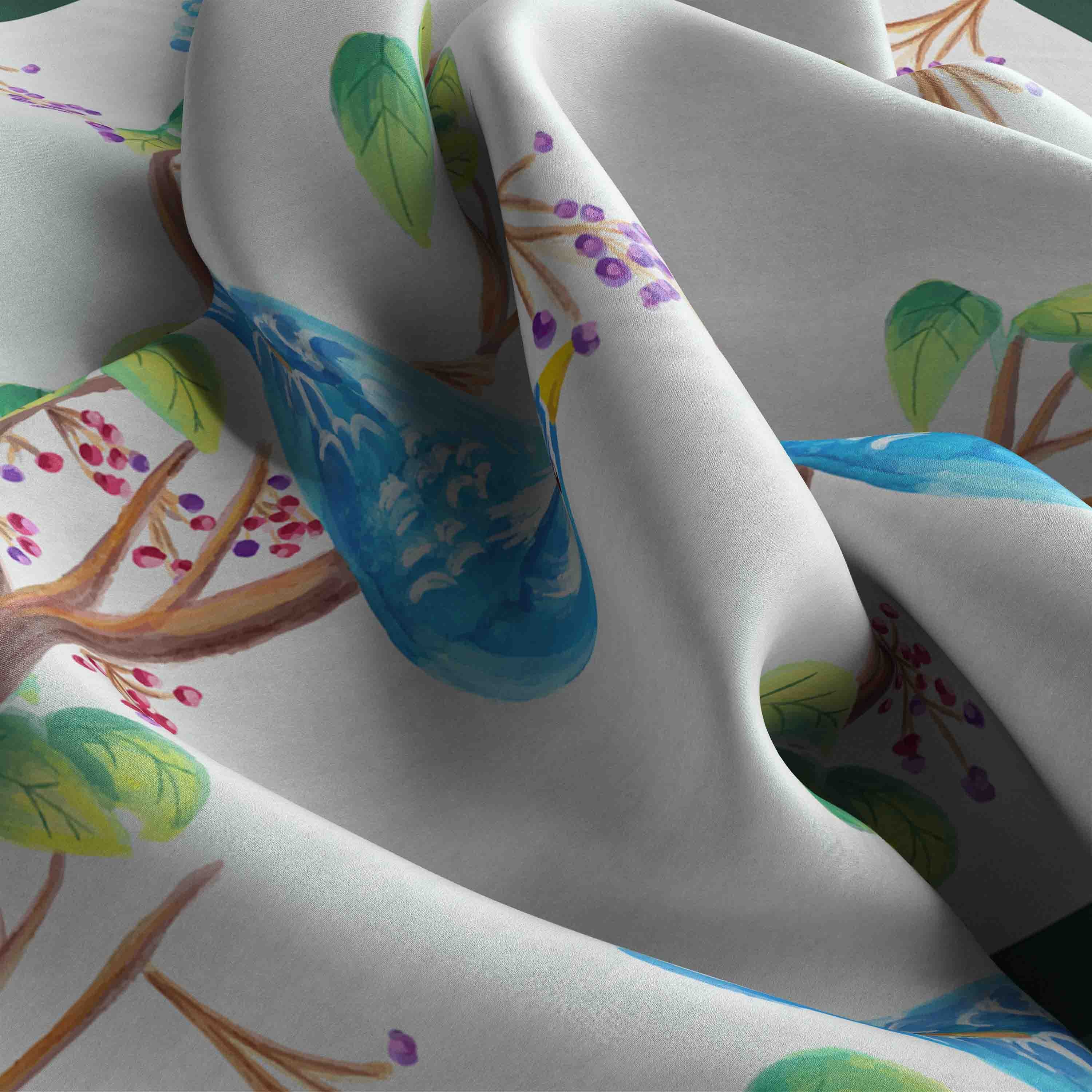 Floral Olive Green Bandana for Versatile Style Use