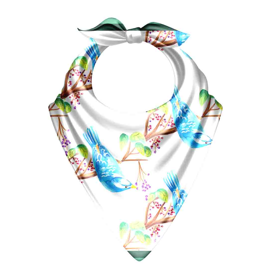 Floral Olive Green Bandana for Versatile Style Use