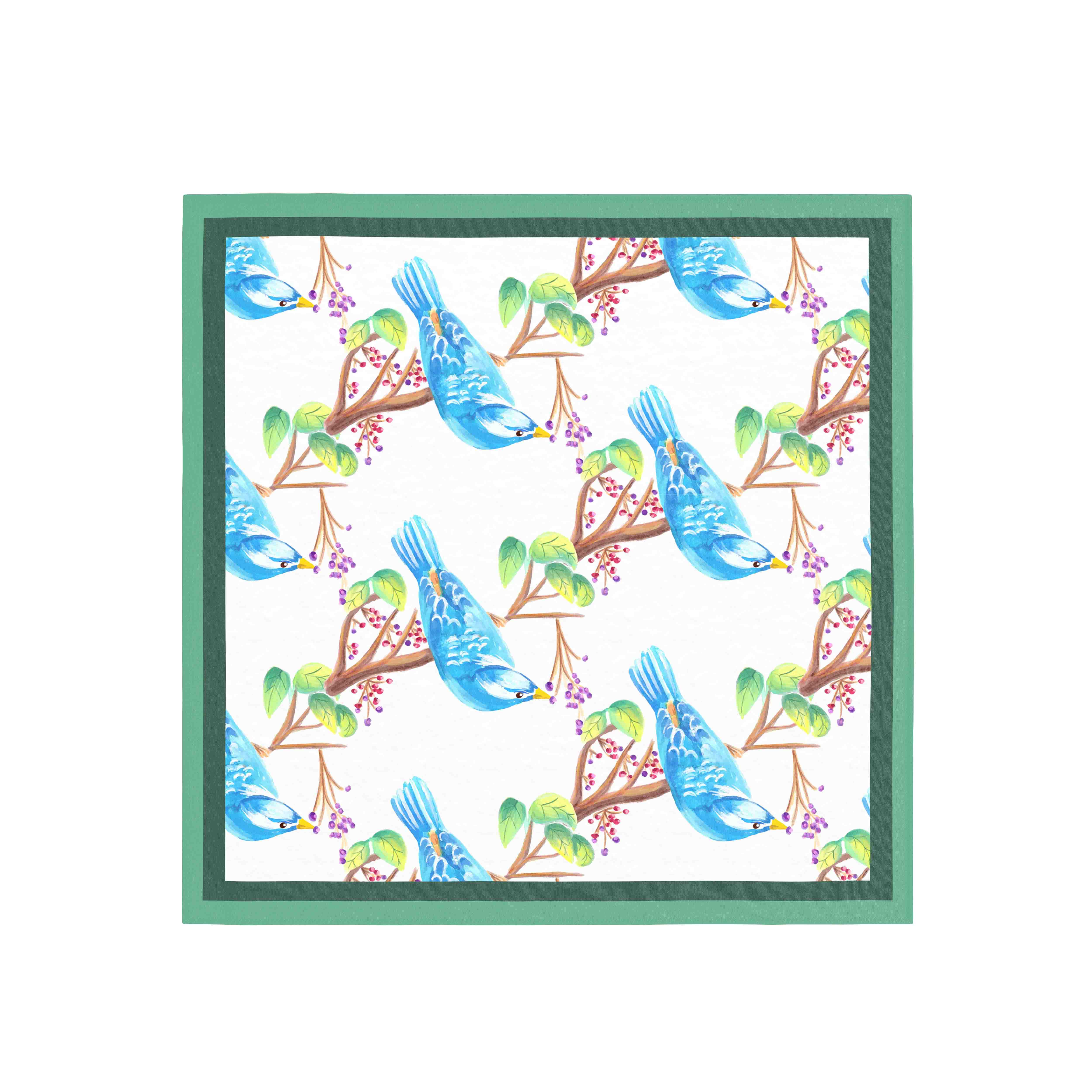 Floral Olive Green Bandana for Versatile Style Use