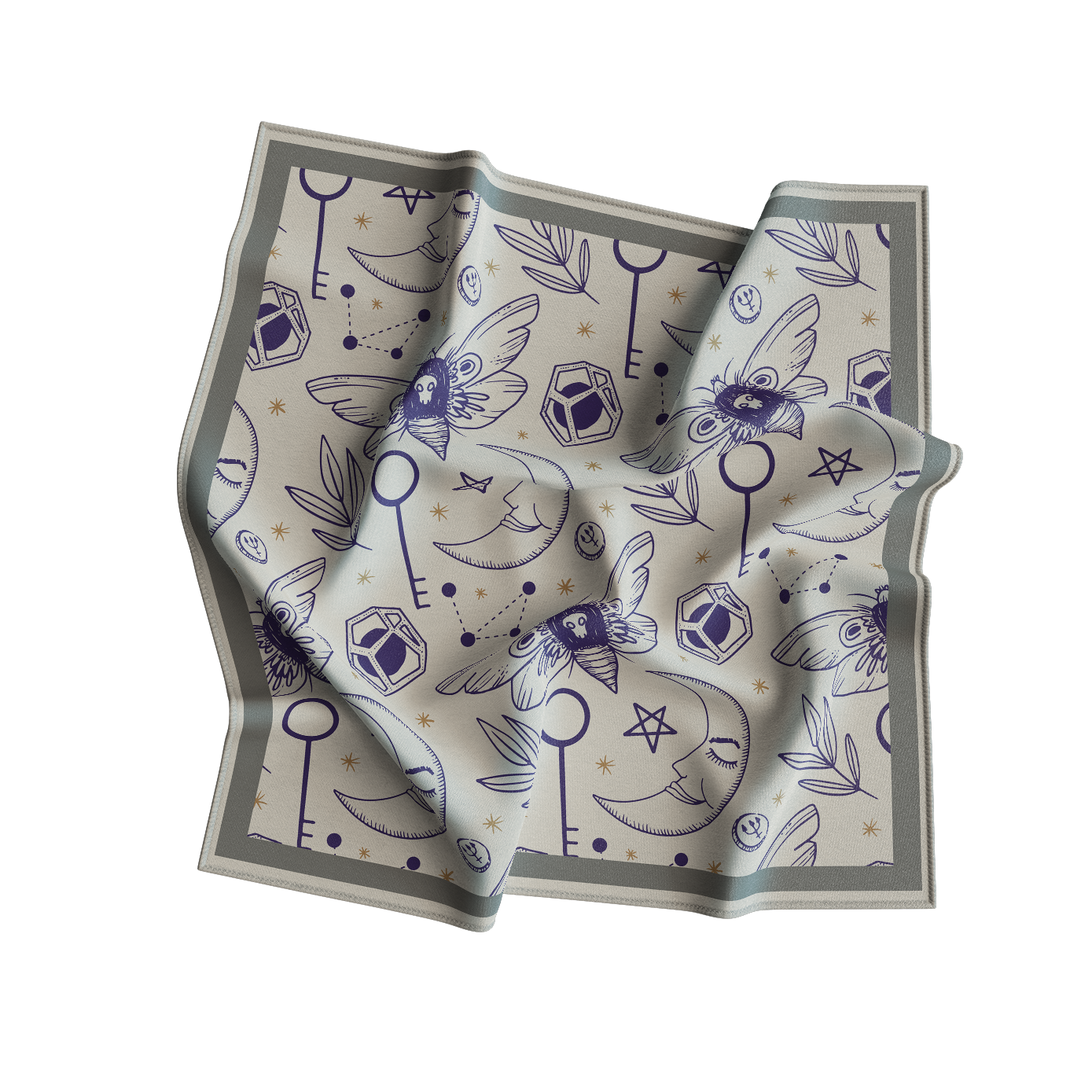 Crisp White Bandana: Stylish Versatile Unisex Accessory