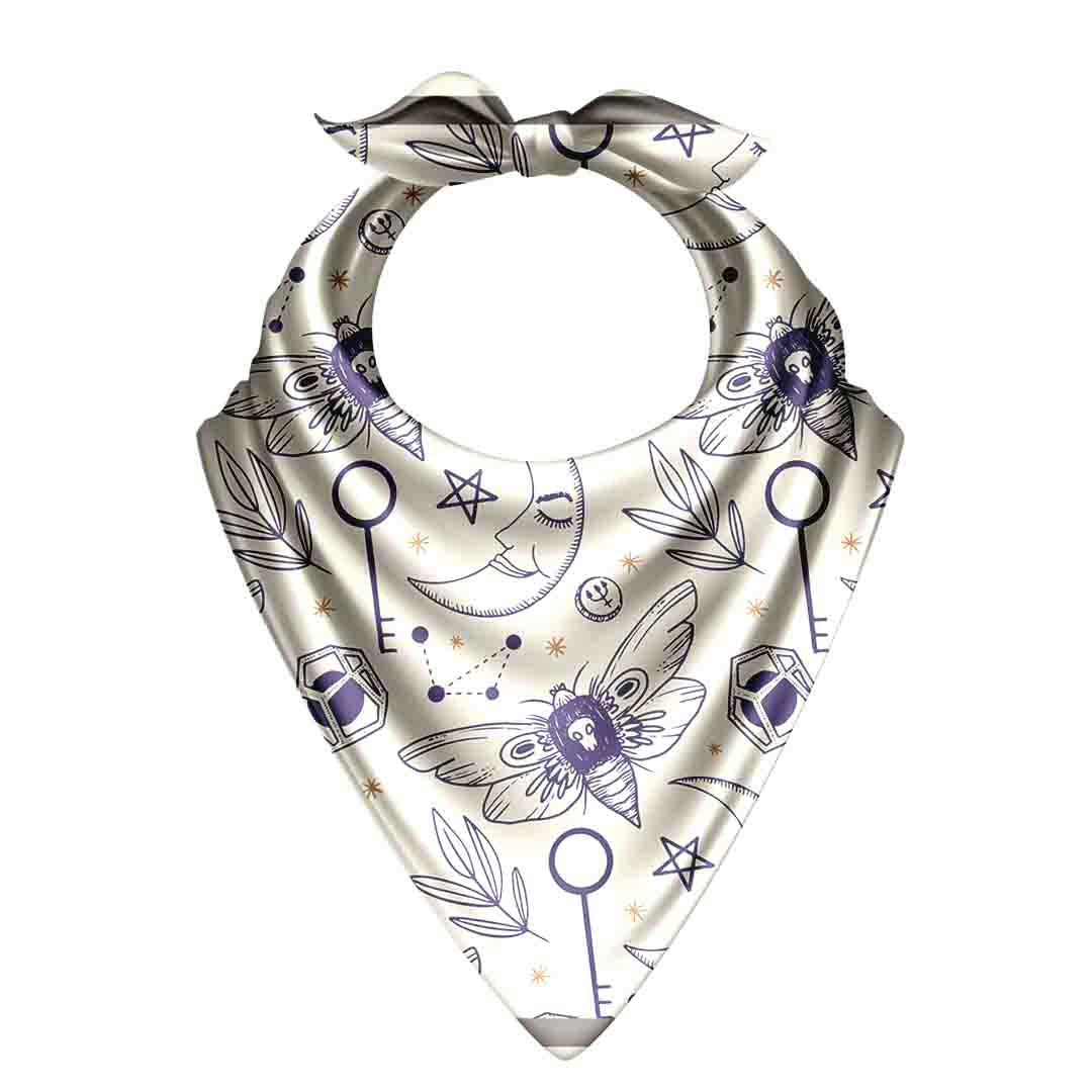 Crisp White Bandana: Stylish Versatile Unisex Accessory