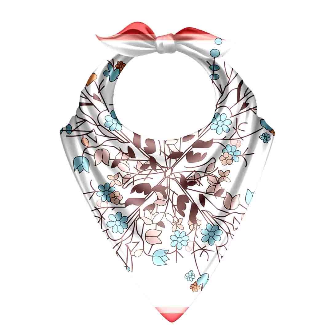 Pastel Pink & White Bandana