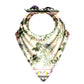 Floral patterned bandana on a white background