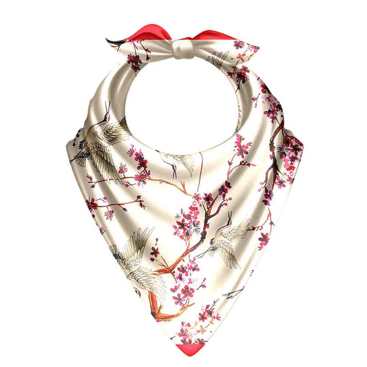 Soft Satin Pink Bandana – Unisex Head Scarf