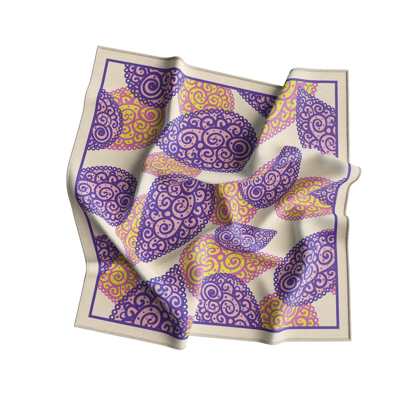 Digital Print Unisex Satin Scarf for Everyday Style