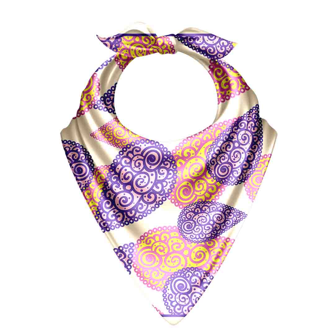 Digital Print Unisex Satin Scarf for Everyday Style