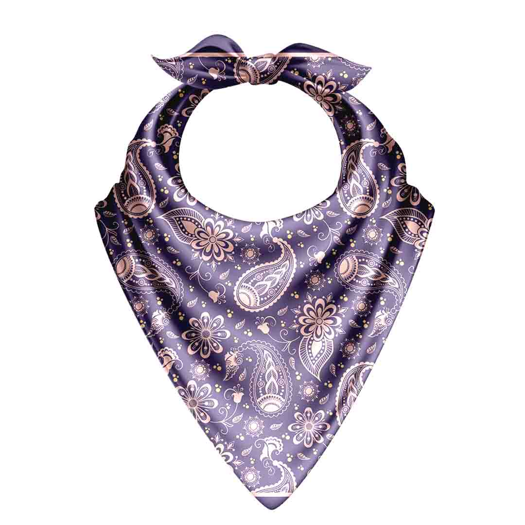 Elegant Blue and Gold Bandana for Any Occasion