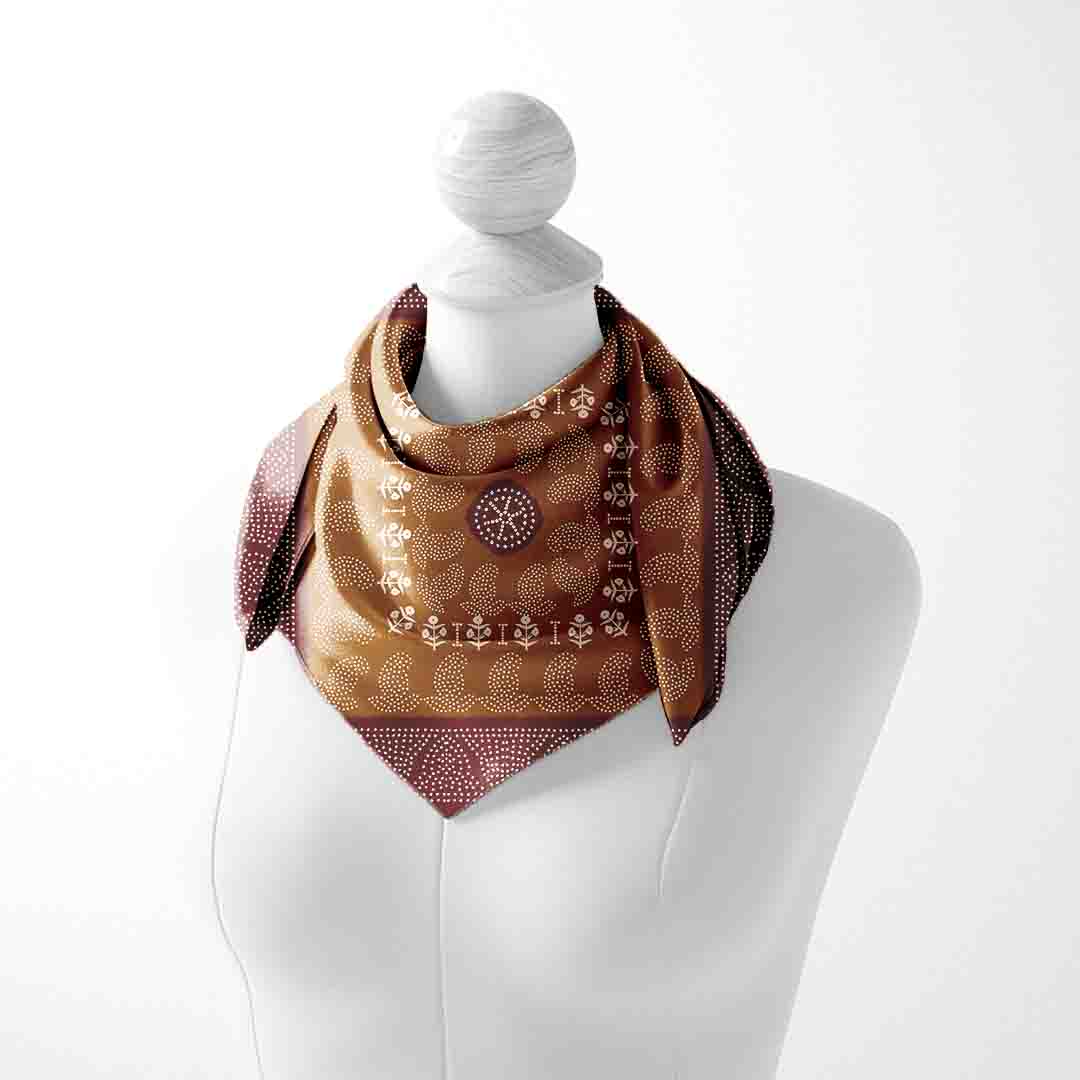 Natural Floral Bandana - Stylish Versatile Accessory