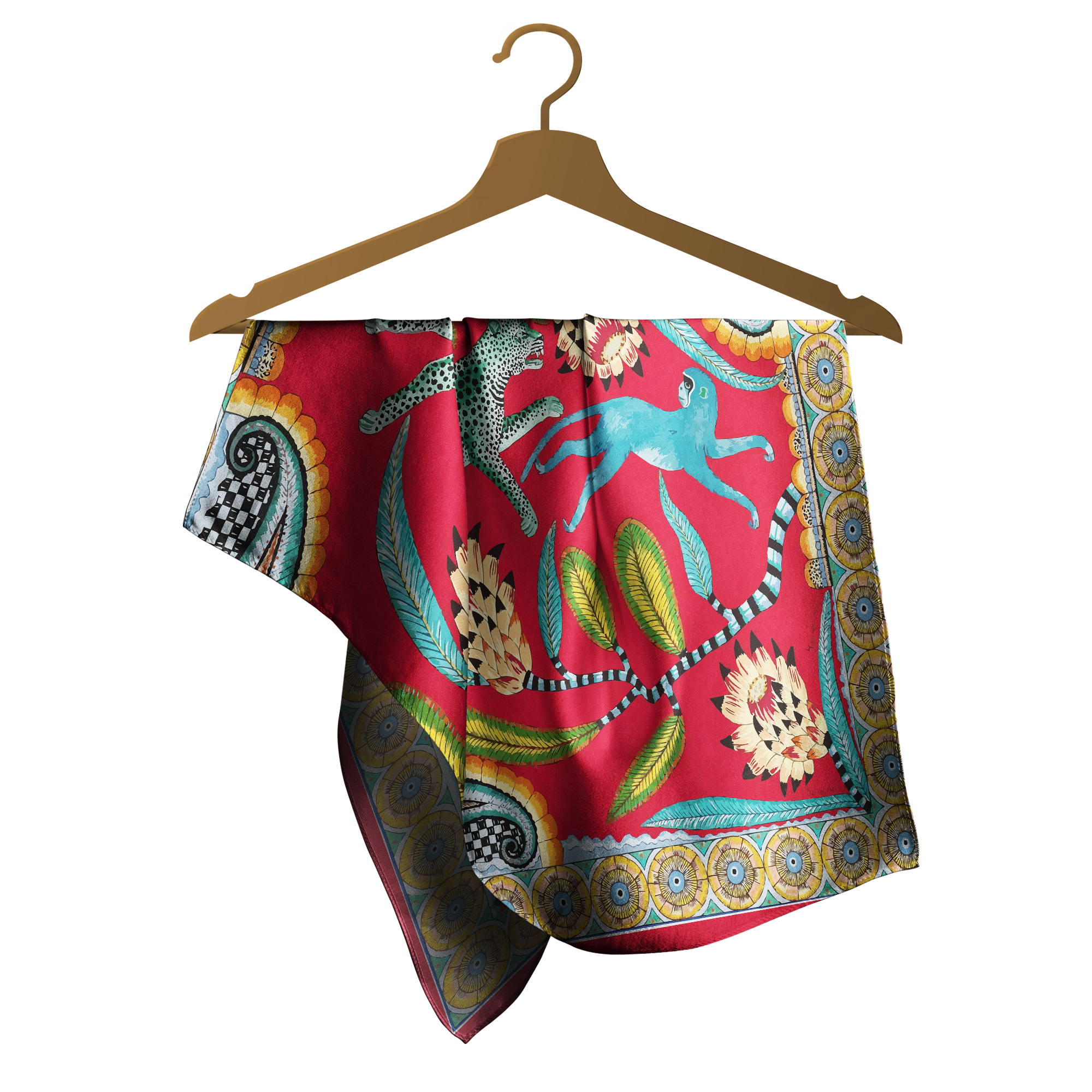 Pastel Blue & White Bandana: Versatile Fashion Accessory