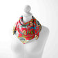 Royal Red & White Bandana – Elegant Satin Square Scarf for All Genders