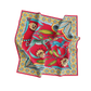 Royal Red & White Bandana – Elegant Satin Square Scarf for All Genders