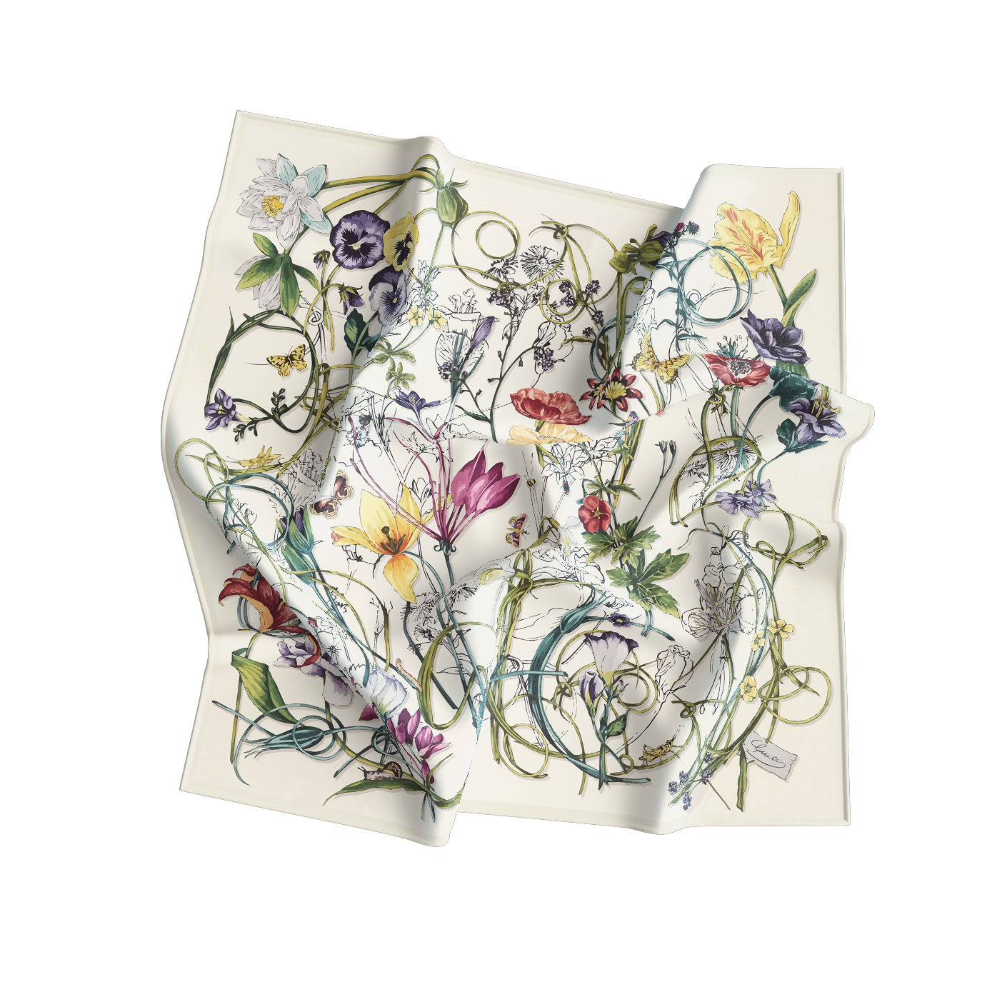 Floral and botanical design on a white background
