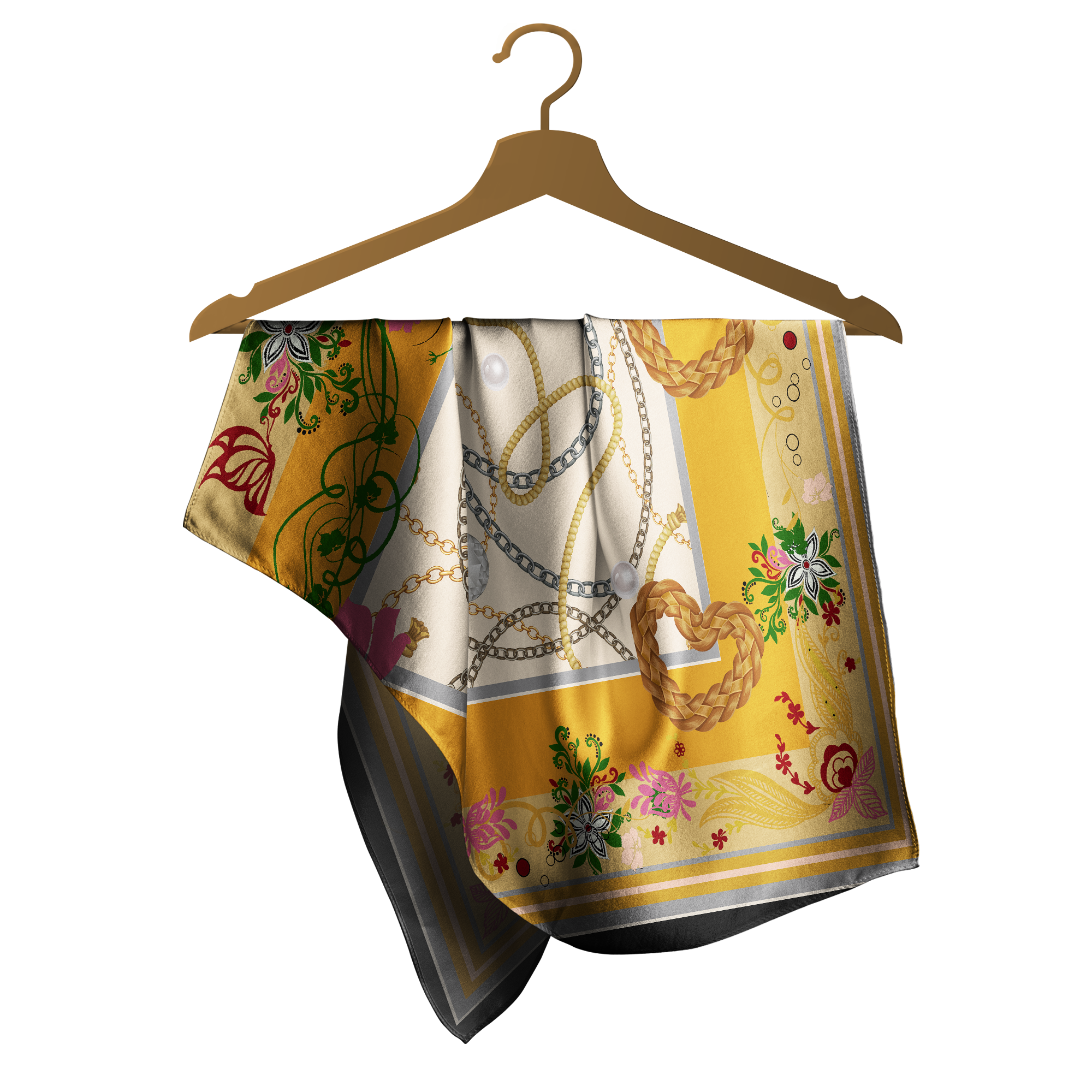 Navy & White Royal Bandana: Stylish Versatile Accessory