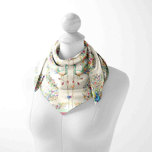 Caramel Brown Bandana – Elegant Satin Scarf | Unisex Design