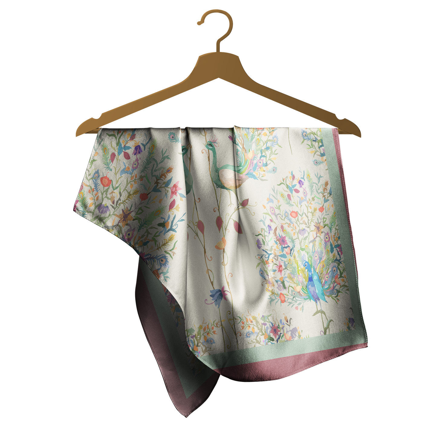 Caramel Brown Bandana – Elegant Satin Scarf | Unisex Design