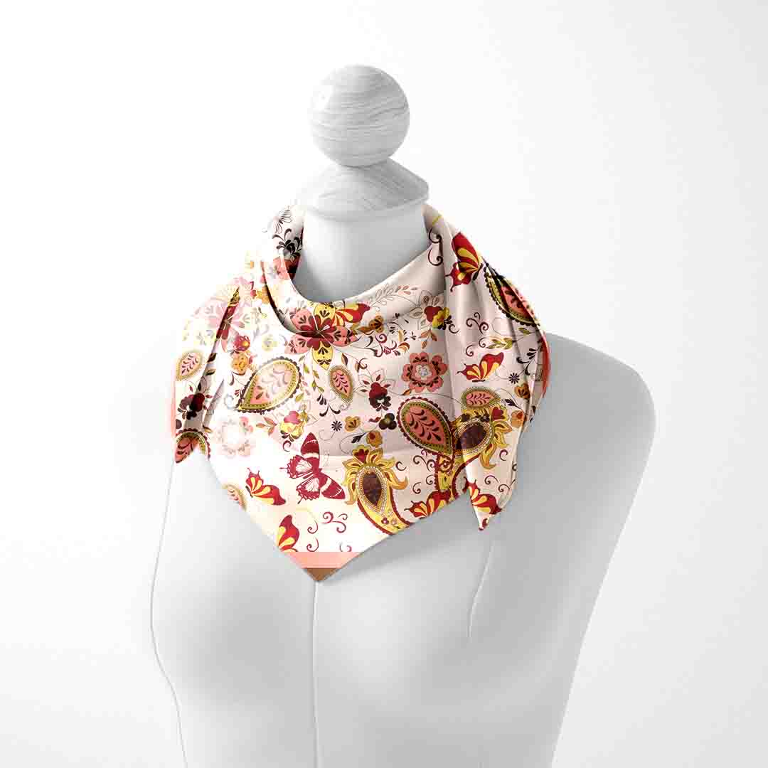 Set of 8 - Cloth-Vastr Satin Bandana – Unisex 65x65 cm