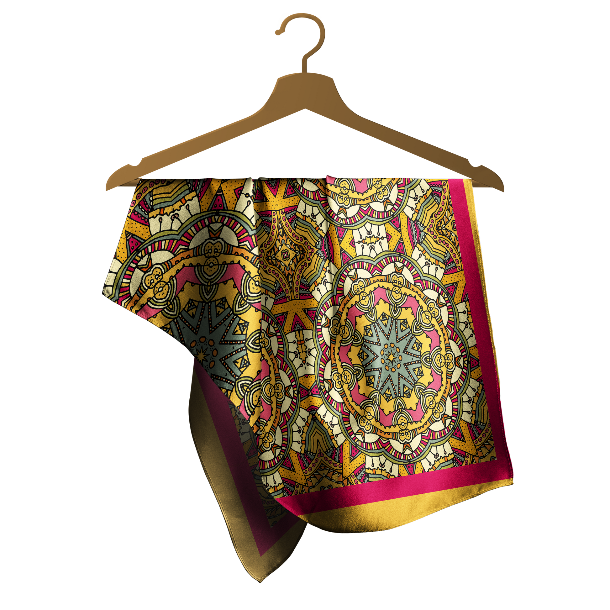 Set of 8 - Cloth-Vastr Satin Bandana – Unisex 65x65 cm