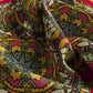 Colorful fabric with intricate patterns and designs