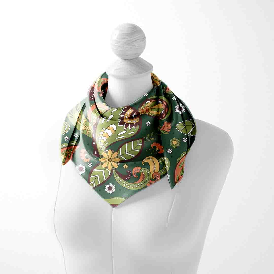 Set of 8 - Cloth-Vastr Satin Bandana – Unisex 65x65 cm