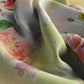 Nature Blend Bandana – White & Green Satin Square Scarf