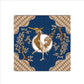 Royal Bloom Bandana – Blue Mix Satin Scarf | Unisex 100x100 cm