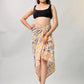 Boho Block Printed Cotton Sarong Scarf, Beach Cover Up, Light Summer Travel Accessory, Natural Soft Cotton, Handmad