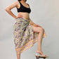 Boho Block Printed Cotton Sarong Scarf, Beach Cover Up, Light Summer Travel Accessory, Natural Soft Cotton, Handmad