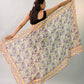 Boho Block Printed Cotton Sarong Scarf, Beach Cover Up, Light Summer Travel Accessory, Natural Soft Cotton, Handmad