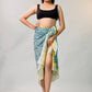 Beach Sarong Wrap Block Print, Lightweight Cotton Scarf, Summer Boho Travel Cover Up, Handcrafted Scarf Wrap, Travel Shawl For Summer