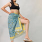 Beach Sarong Wrap Block Print, Lightweight Cotton Scarf, Summer Boho Travel Cover Up, Handcrafted Scarf Wrap, Travel Shawl For Summer