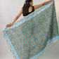 Premium Blue & Green Floral Sarong Versatile Summer Essential