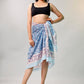 Women’s Lightweight Boho Sarong, Indian Cotton Printed Pareo, Beach Cover Up Wrap, Summer Scarf For Pool And Travel Style